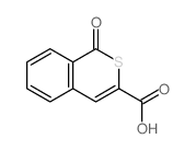 1-oxoisothiochromene-3-carboxylic acid结构式