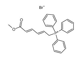 (6-(Methoxycarbonyl)hexa-2,4-dien-1-yl)triphenylphosphonium bromide Structure