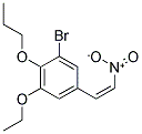 1-BROMO-3-ETHOXY-5-(2-NITROVINYL)-2-PROPOXYBENZENE结构式