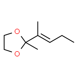 1,3-Dioxolane,2-methyl-2-(1-methyl-1-butenyl)-,(E)- (9CI) structure
