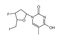 1-[(2R,4S,5S)-4-fluoro-5-(iodomethyl)oxolan-2-yl]-5-methylpyrimidine-2,4-dione Structure