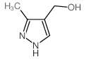 (3-METHYL-1H-PYRAZOL-4-YL)METHANOL structure