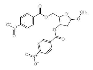 [5-methoxy-3-(4-nitrobenzoyl)oxy-oxolan-2-yl]methyl 4-nitrobenzoate Structure