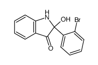 2-(2-bromophenyl)-2-hydroxy-1,2-dihydro-3H-indol-3-one结构式