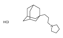 1-[3-(1-adamantyl)propyl]pyrrolidine,hydrochloride结构式