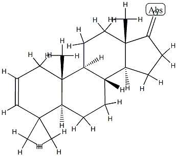 4,4-Dimethyl-5α-androst-2-en-17-one structure