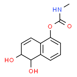 Methylcarbamic acid 1,2-dihydro-1,2-dihydroxynaphthalen-5-yl ester structure