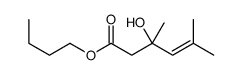 butyl 3-hydroxy-3,5-dimethylhex-4-enoate结构式