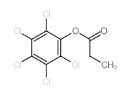 (2,3,4,5,6-pentachlorophenyl) propanoate结构式