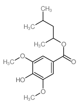 4-methylpentan-2-yl 4-hydroxy-3,5-dimethoxy-benzoate Structure
