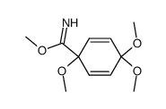 methyl 1,4,4-trimethoxycyclohexa-2,5-diene-1-carbimidate结构式