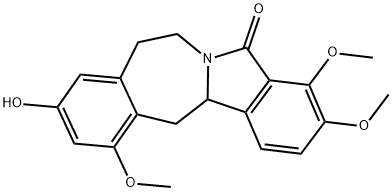 7,8,13,13a-Tetrahydro-10-hydroxy-3,4,12-trimethoxy-5H-isoindolo[1,2-b][3]benzazepin-5-one结构式