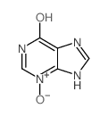 6-Hydroxy-9H-purine 3-N-oxide结构式