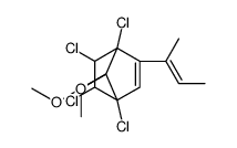 1,4,5,6-Tetrachloro-7,7-dimethoxy-2-(1-methyl-1-propenyl)bicyclo[2.2.1]hept-2-ene结构式