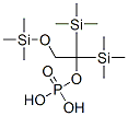 Phosphoric acid bis(trimethylsilyl)[2-(trimethylsilyloxy)ethyl] ester structure