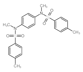 N,4-dimethyl-N-[4-[methyl-(4-methylphenyl)sulfonyl-amino]phenyl]benzenesulfonamide结构式