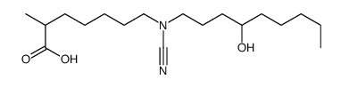 7-[cyano(4-hydroxynonyl)amino]-2-methylheptanoic acid Structure