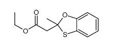 ethyl 2-(2-methyl-1,3-benzoxathiol-2-yl)acetate Structure