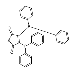 3,4-bis(diphenylphosphanyl)thiophene-2,5-dione结构式