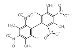 1,1'-Biphenyl,2,2'-difluoro-3,3',5,5'-tetramethyl-4,4',6,6'-tetranitro-结构式