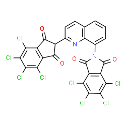 2,2'-(2,8-Quinolinediyl)bis[4,5,6,7-tetrachloro-1H-isoindole-1,3(2H)-dione] structure