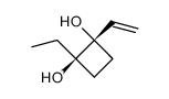 trans-1-Ethyl-2-vinyl-cyclobutan-1,2-diol Structure