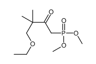 1-dimethoxyphosphoryl-4-ethoxy-3,3-dimethylbutan-2-one Structure