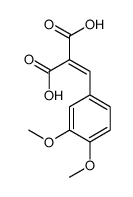 2-[(3,4-dimethoxyphenyl)methylidene]propanedioic acid Structure