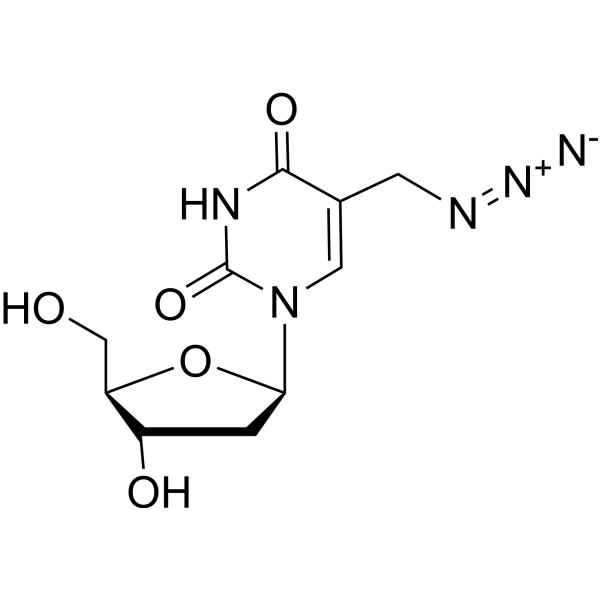 Thymidine, a-azido- (9CI) Structure