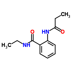 N-Ethyl-2-(propionylamino)benzamide结构式