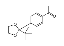 1-[4-(2-tert-butyl-1,3-dioxolan-2-yl)phenyl]ethanone Structure