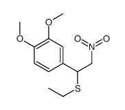 4-(1-ethylsulfanyl-2-nitroethyl)-1,2-dimethoxybenzene Structure
