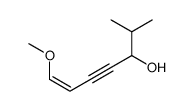 7-methoxy-2-methylhept-6-en-4-yn-3-ol Structure