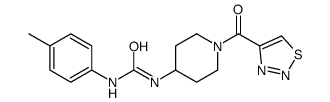 4-Piperidinamine,N-[[(4-methylphenyl)amino]carbonyl]-1-(1,2,3-thiadiazol-4-ylcarbonyl)-(9CI) picture