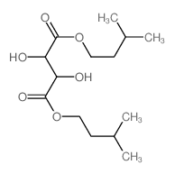 bis(3-methylbutyl) 2,3-dihydroxybutanedioate Structure