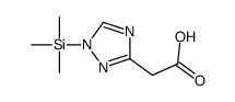 2-(1-trimethylsilyl-1,2,4-triazol-3-yl)acetic acid Structure