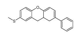 7-methylsulfanyl-2-phenyl-9,9a-dihydro-1H-xanthene结构式