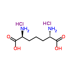 (2S,6S)-2,6-Diaminoheptanedioic acid dihydrochloride结构式