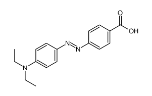 4-[[4-(diethylamino)phenyl]diazenyl]benzoic acid结构式