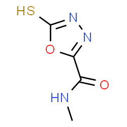 1,3,4-Oxadiazole-2-carboxamide,4,5-dihydro-N-methyl-5-thioxo-(9CI) Structure
