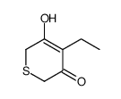 4-ethyl-3-hydroxy-2H-thiopyran-5-one结构式