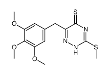 3-methylsulfanyl-6-(3,4,5-trimethoxy-benzyl)-4H-[1,2,4]triazine-5-thione Structure