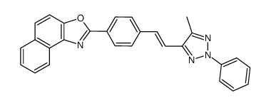 2-{4-[2-(5-methyl-2-phenyl-2H-[1,2,3]triazol-4-yl)-vinyl]-phenyl}-naphtho[1,2-d]oxazole结构式