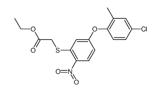 [5-(4-Chloro-2-methyl-phenoxy)-2-nitro-phenylsulfanyl]-acetic acid ethyl ester结构式