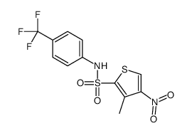 3-methyl-4-nitro-N-[4-(trifluoromethyl)phenyl]thiophene-2-sulfonamide Structure