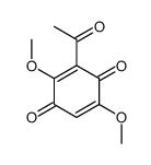 3-acetyl-2,5-dimethoxycyclohexa-2,5-diene-1,4-dione结构式