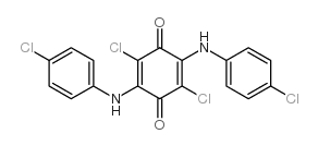 2,5-Cyclohexadiene-1,4-dione,2,5-dichloro-3,6-bis[(4-chlorophenyl)amino]-结构式