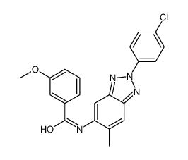 N-[2-(4-chlorophenyl)-6-methylbenzotriazol-5-yl]-3-methoxybenzamide Structure