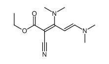 ethyl 2-cyano-3,5-bis(dimethylamino)penta-2,4-dienoate Structure