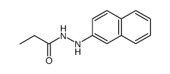 Propionyl-β-naphthylhydrazin结构式